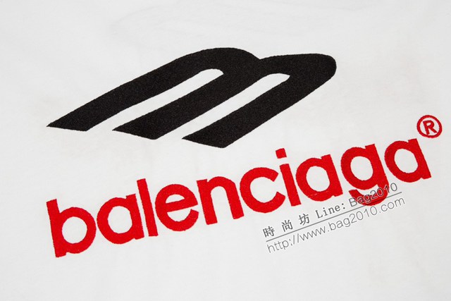 Balenciaga專櫃巴黎世家2023SS新款刺繡印花T恤 男女同款 tzy2641